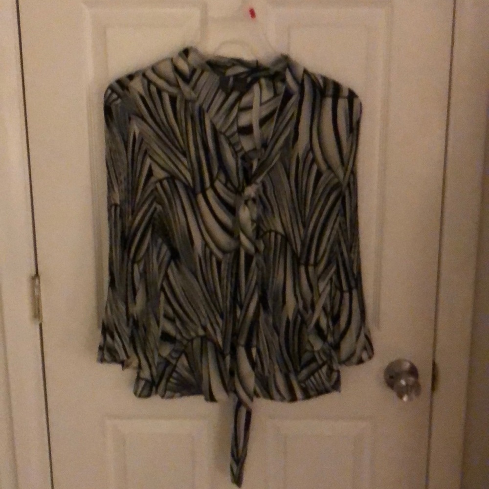 Black and gray swirl dress shirt